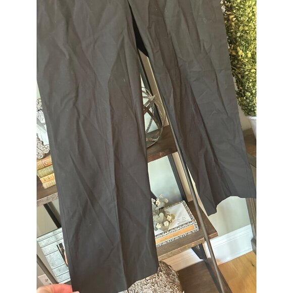 Theory High Waisted Straight Leg Pant Black Womens Size 12 - Picture 6 of 10